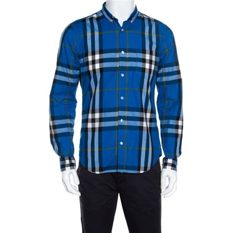 long sleeve burberry shirt men|men's burberry button down shirt.